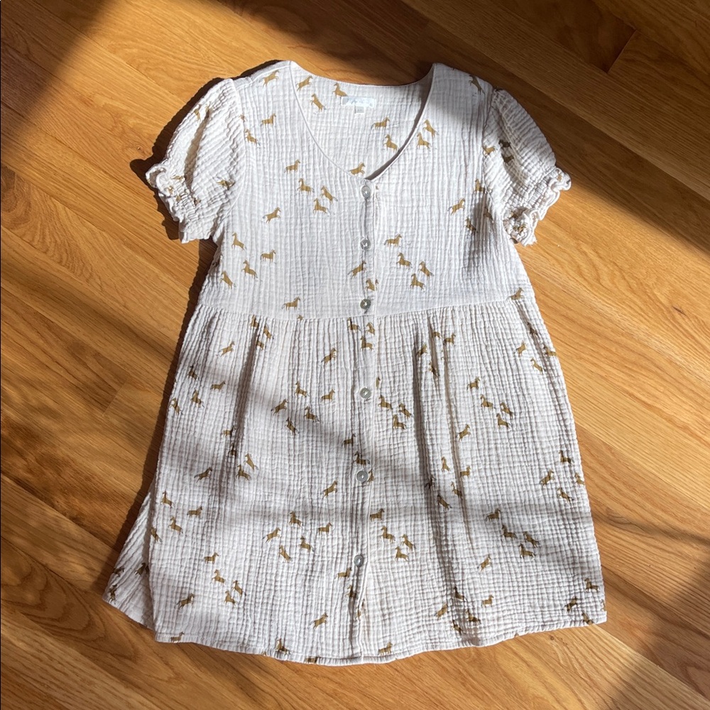 Rylee + Cru Girls Dress With Horses